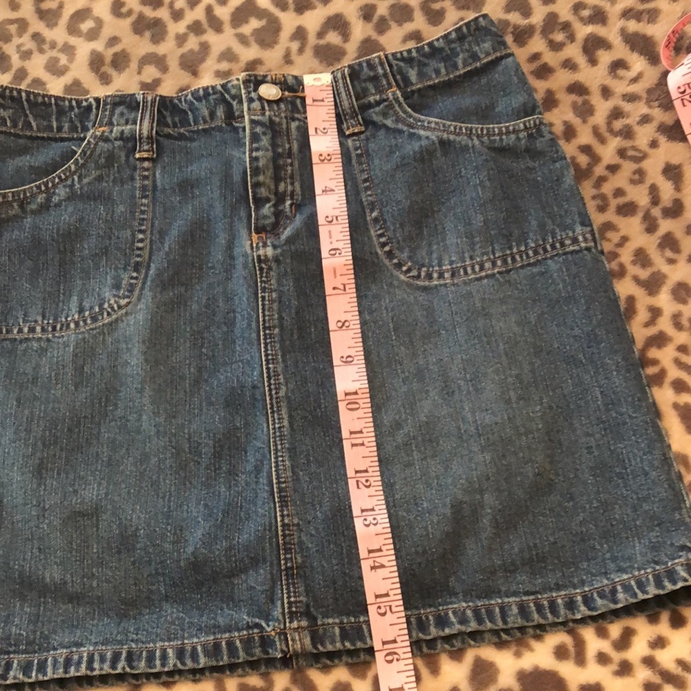 2003 Y2K  Old Navy Blue Denim Jean Skirt Size 4 Women’s - Picture 9 of 11